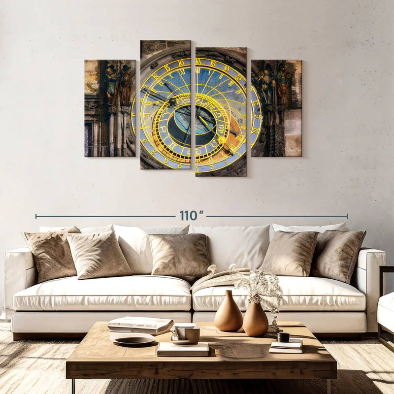 Horloge astronomique Kerner, H 48 po x l 75 po