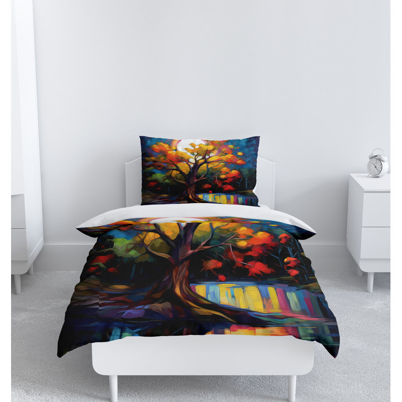 Abstract Duvet Cover, King Duvet Cover + 2 King Shams