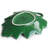 Martha Stewart Maple Leaf Figural Plate 6 Piece Set In Green