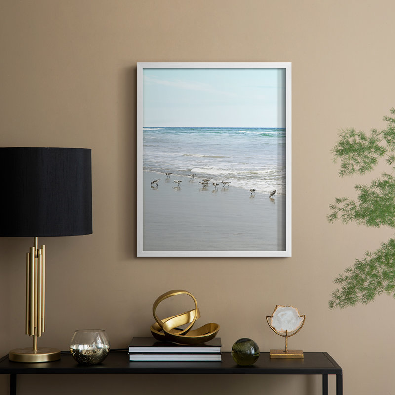 Reproduction encadrée Sea Sea, H 15 po x l 12 po, Blanc