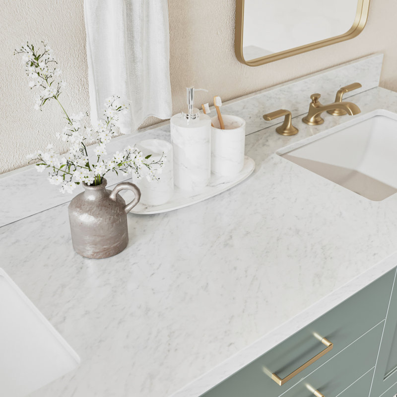 Magnolia Bath Vanity Rectangular Basin S073DCWRV, Vintage Green, Rectangular