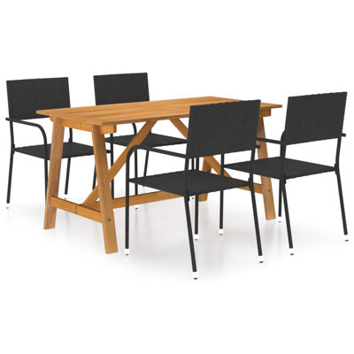 Ensemble de salle à manger rectangulaire pour 4 personnes 55,12 po