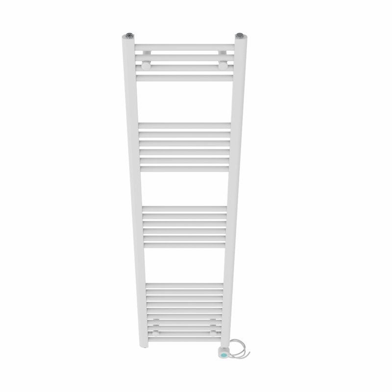 Fabiola Straight Towel Rail Heated Towel Rails, 160cm H x 40cm W x 3cm D, White