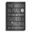 «The Moon Is Full II» par Lettered & Lined, art mural en métal-172975500