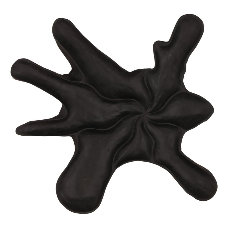 McGee Wall Sculpture, 27.5" H x 27.5" W x 20.4" D, Black
