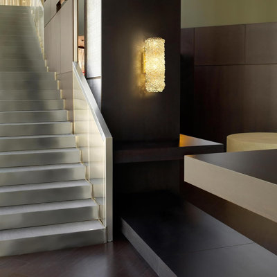 Applique murale moderne en cristal avec perles K9, luminaire mural à finition dorée pour le salon, la chambre à coucher, la salle de bain, le couloir et l'escalier