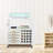 Organization And Storage Craft Rolling Table For Cricut Machines, With 28 Vinyl Roll Holders, Hooks And 5 Drawers, White