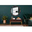 Huldar Glass Flat Wall Mirror