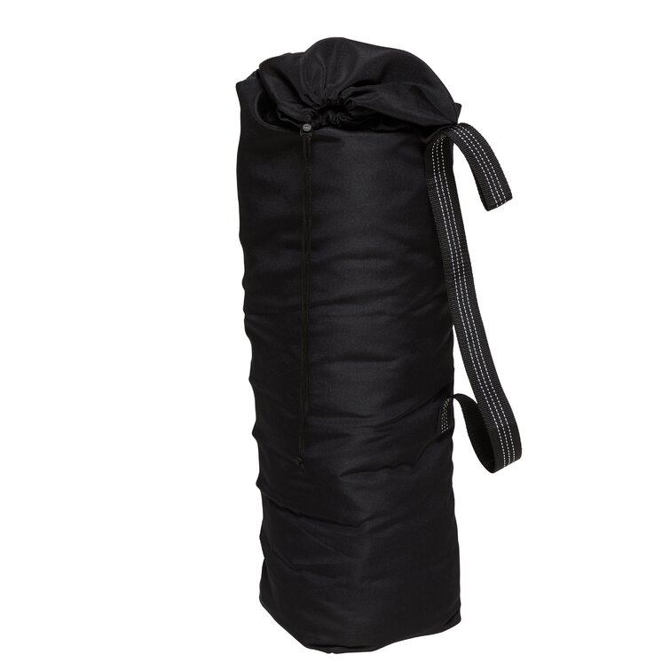 Lululemon Essential Yoga Mat Carrier w/ Straps & Detachable Blk Nylon Pouch  Bag