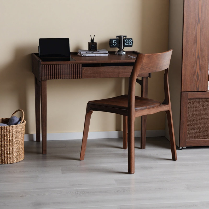 Bureau d'étude moderne en noyer noir