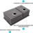33X19x10 Inch Undermount Double Bowl  60/40  Kitchen Sink, 16 - Gauge Stainless Steel Material, Two 10" Deep Basins, Rear 3.5 Drain Compatible With Standard Garbage Disposal, X Grooves For Efficient-121659130-121659133