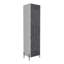 Iyana White and Grey Oak 2 -Door 4 -Shelf Cabinet