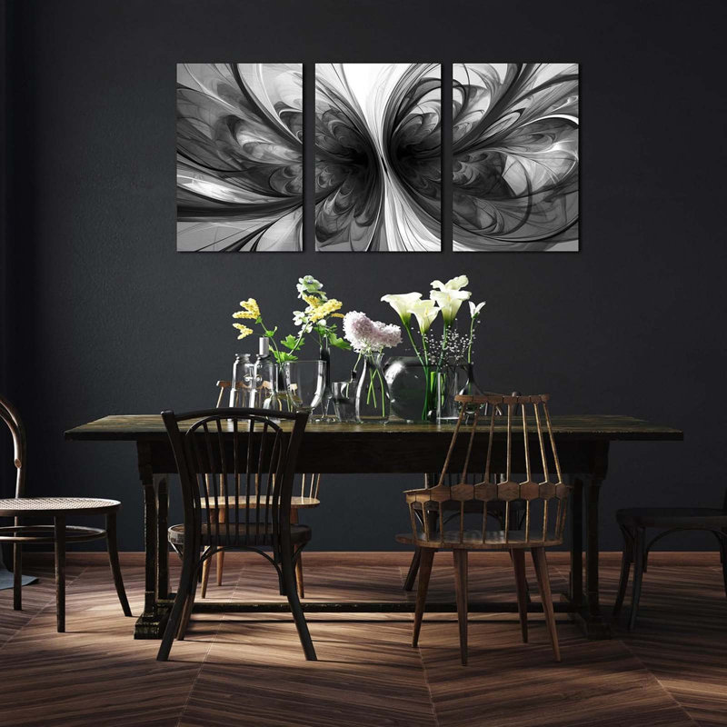 3 Piece Wrapped Canvas Print, 60 cm H x 40 cm W