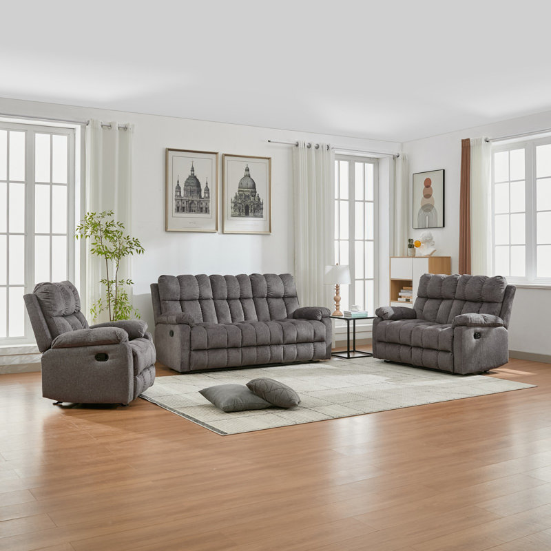 6 Seater Fabric Settee