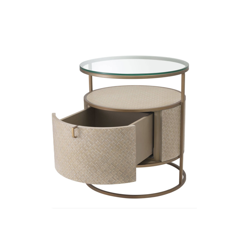 Napa Valley Glass End Table