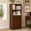 Bureau d'ordinateur extensible avec tablettes et roulettes de rangement 