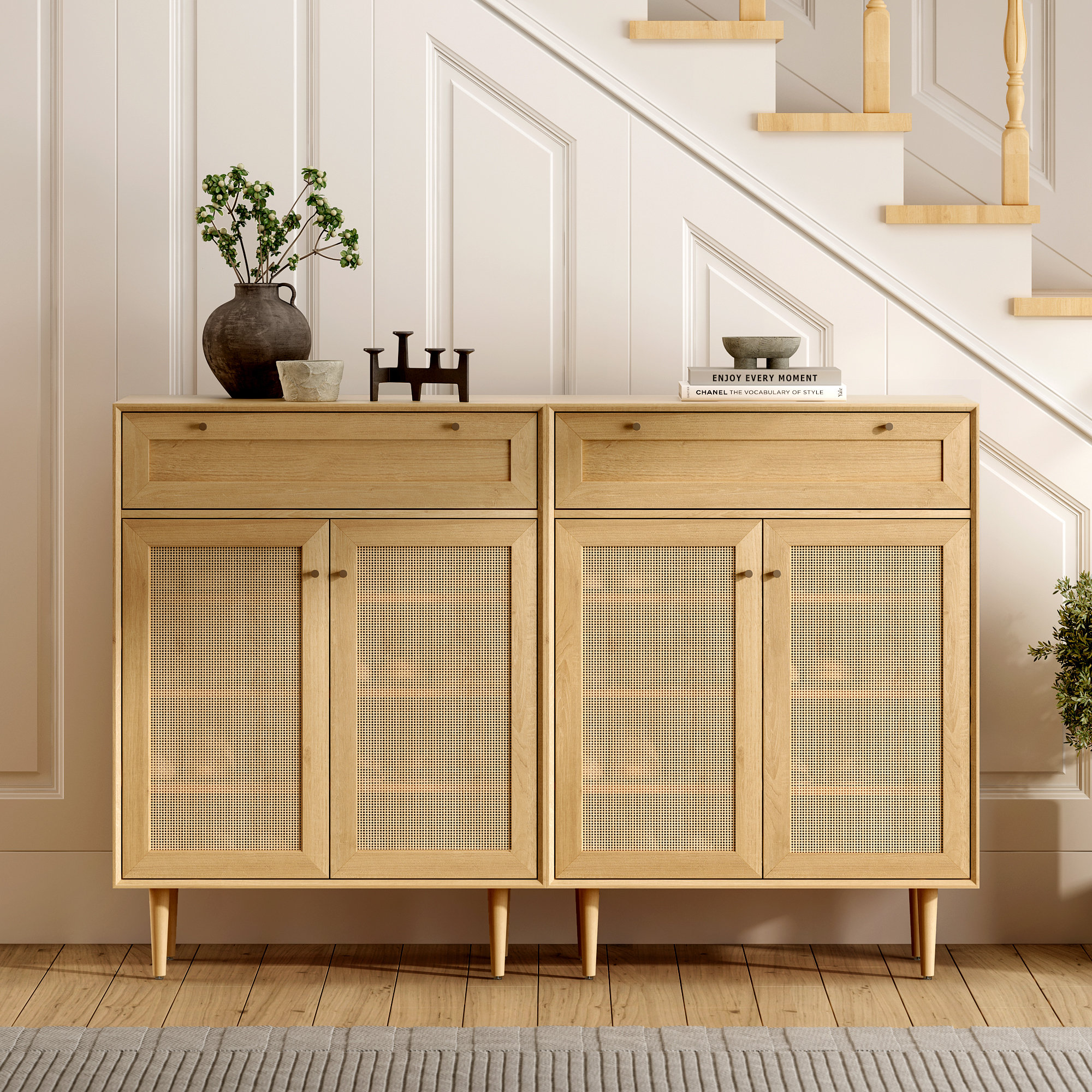 April Game 24 Pair Shoe Cabinet With Drawer | Wayfair