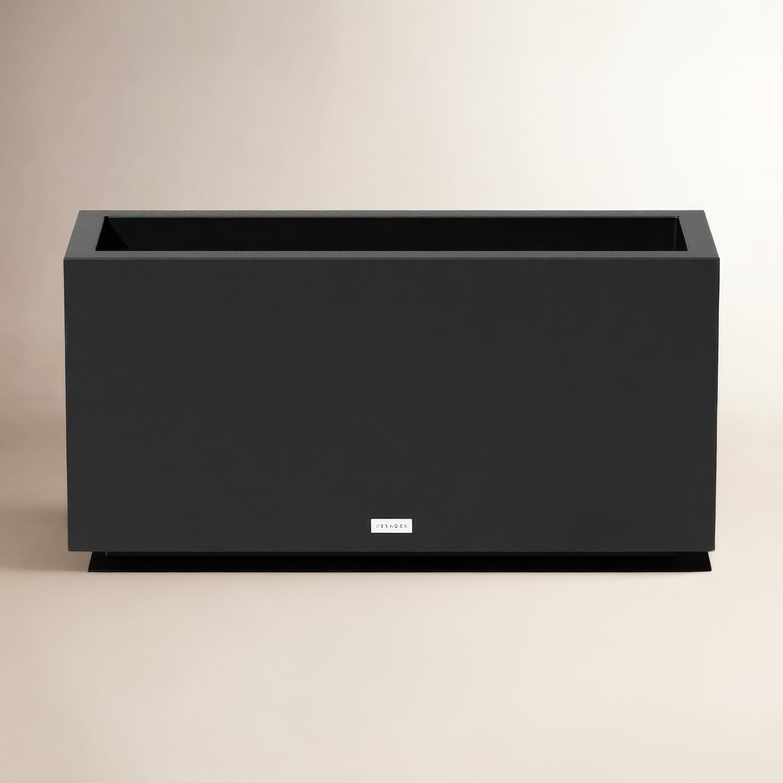 Block Series 38" Planter Box, 16” H x 32” W x 10” D, Black