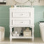 Meuble-lavabo de salle de bain 24 po avec lavabo en céramique-126232989