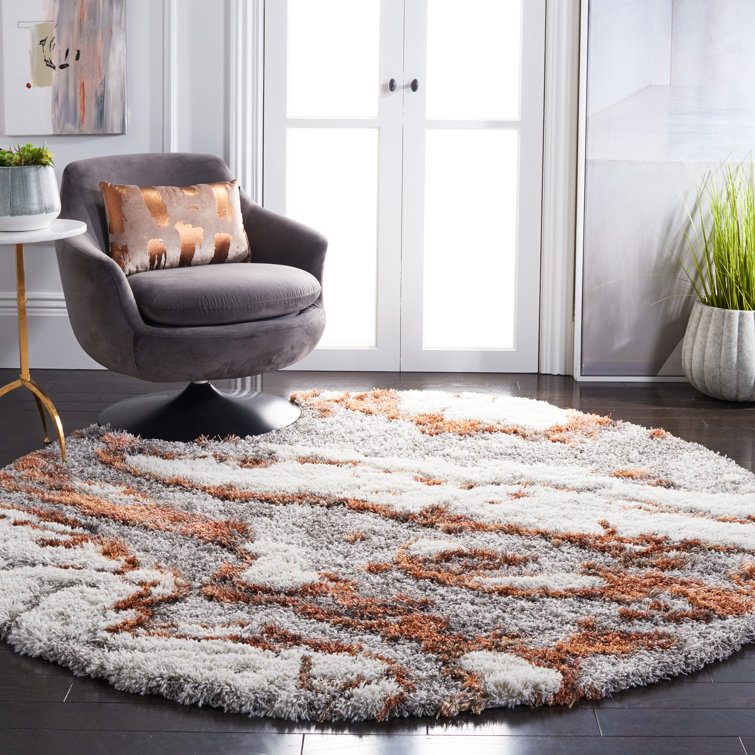 Wojtowicz Abstract Grey/Rust Area Rug