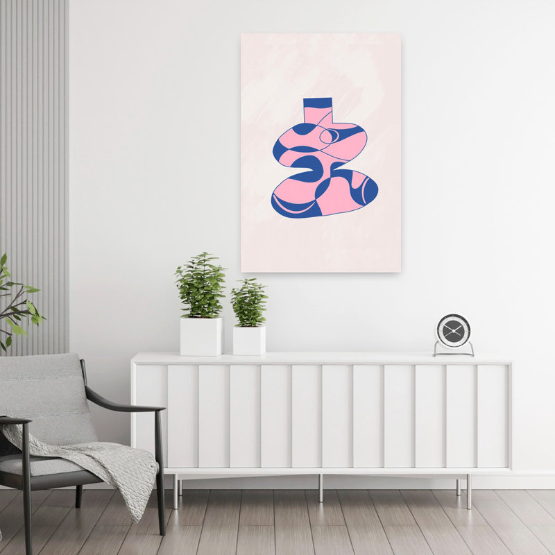 Art contemporain contemporain abstrait, H 36 po x l 24 po
