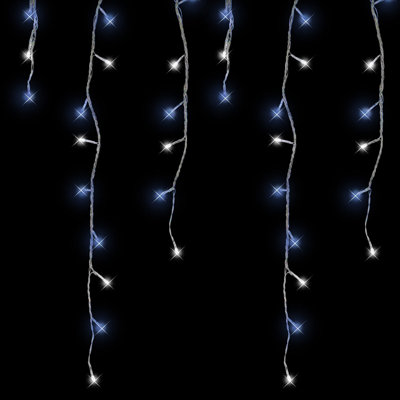 2140 cm Solar Twinkle Globe Icicle Lights Lamp Lighted Christmas Tree