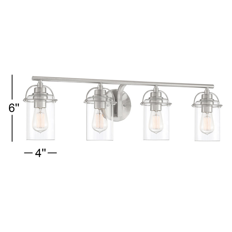 Éclairage de salle de bain à intensité variable 4 lumières Pina