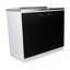 Évier utilitaire avec armoire, double porte et une tablette Napoles - blanc / noir-130489859