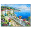 Magnifique paysage côtier de la Grèce III - reproduction sur toile flottante-1959863974-1959863969
