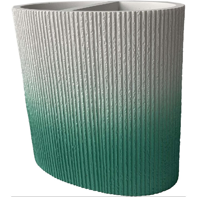 Porte-brosse à dents en résine Endres, Green/White