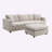 Khiyan Upholstered L-Shaped Sectional Reversible-1252511338