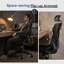 Chaise de bureau ergonomique à dossier haut en filet avec appui-tête, support lombaire réglable, chaise d'ordinateur pivotante pour bureau à domicile