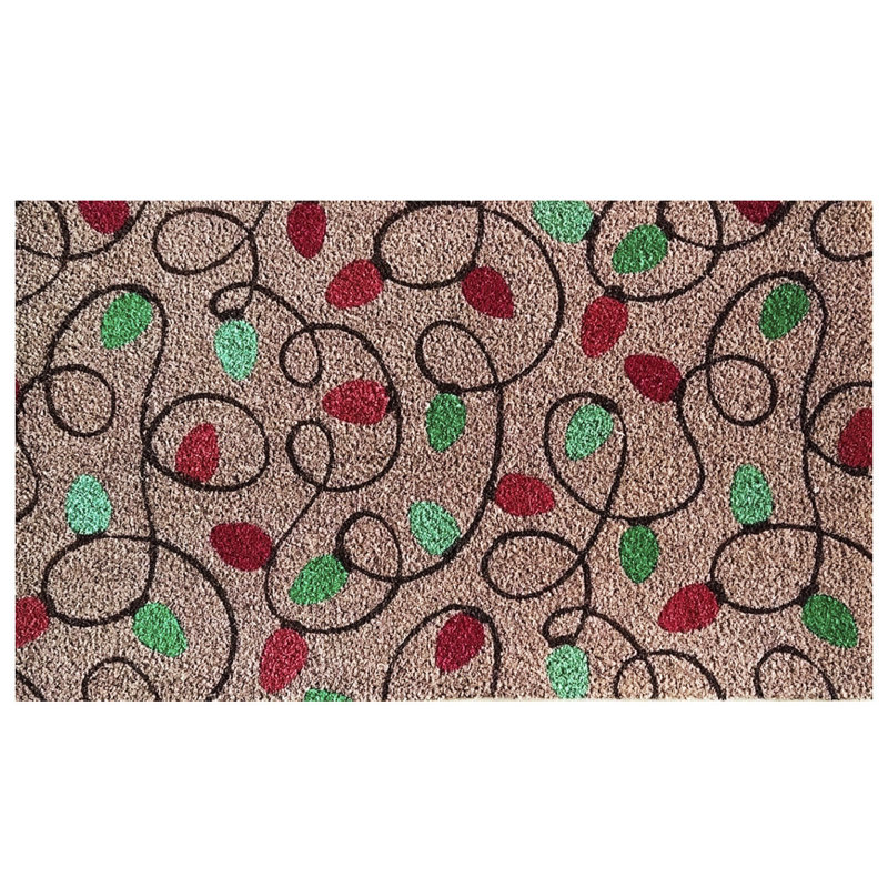 Tangled Lights Coir Doormat