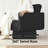 Black Upholstered Swivel Barrel Accent Chair-1204468815
