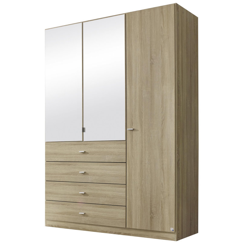 Sinsheim 3 Door Wardrobe, Oak coloured