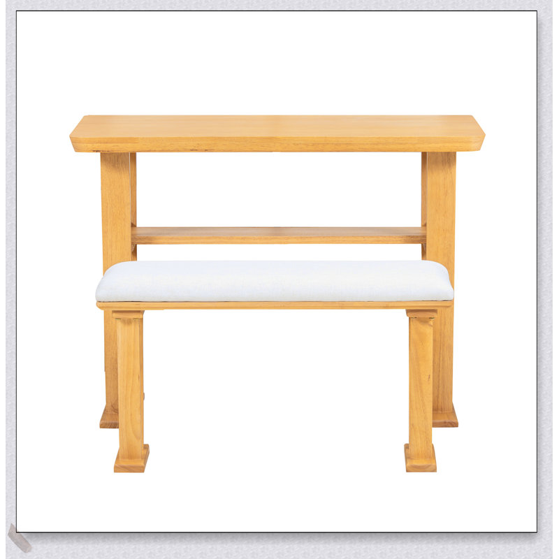 Table de salle à manger en bois massif Farmhouse Modern