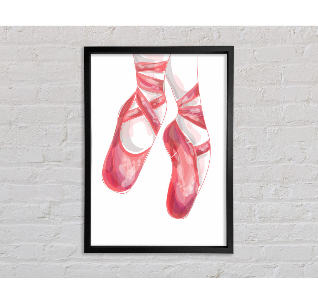 Ballerina Shoes 2 - Einzelne Bilderrahmen Kunstdrucke auf Leinwand