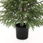 Sapin de Noël artificiel vert réaliste de 90 cm avec branches de sapin naturelles et pot noir