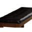 Finition banc en bois 1pc similicuir rembourré