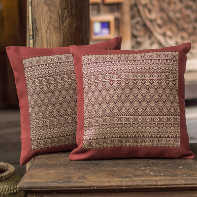 Seigel Ikat Cotton Pillow Cover