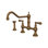 Edwardian™ Perrin and Rowe® Provence Two Handle Widespread Bridge Faucet with Side Spray Rinse