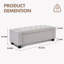Banc avec repose-pieds 48,4 po avec rangement-496020950