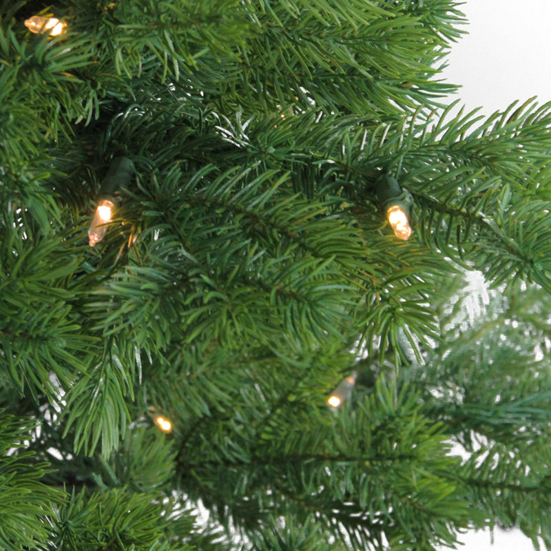 7.5' Pre-Lit Pine Christmas Tree with Dual Color LED Lights