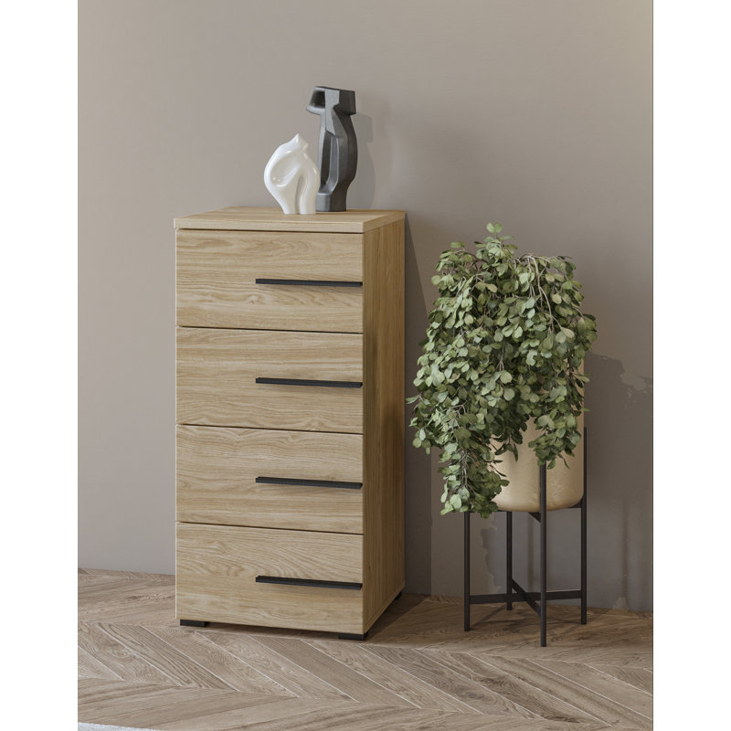 Mathyus 45cm W 4 - Drawer Chest of Drawers, Beige