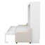 Grand lit escamotable à armoire avec canapé pliant