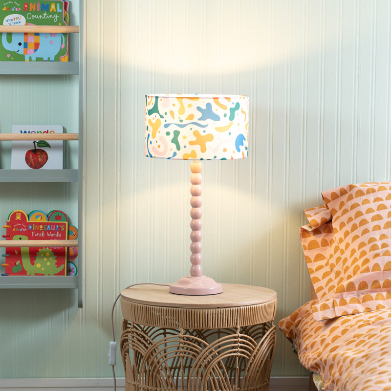 Linda Table Lamp, Pink, No