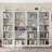 71" Pantry Cabinet With Glass Doors and Adjustable Shelves, for Dining Room and Kitchen
