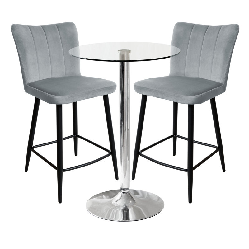 60cm Bar Set, Gray
