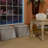Draped Upholstered Ottoman