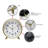 Table Clock Round Plastic Tabletop Clock with Alarm Function 5.75 Inches-1998548912